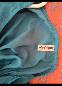 Elegant Teal Ruffle Maxi Dress
