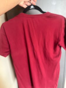 Men's Graphic Print Red T-Shirt