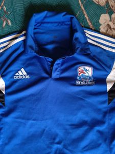 Adidas Men's Blue Short Sleeve Soccer Jersey