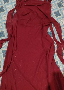 SAVANA cherry red bodycon dress