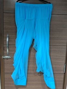 Designer White and Blue Kurta Set