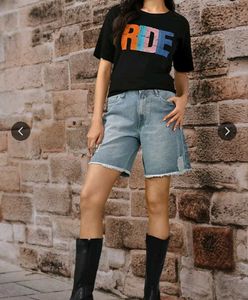 Roadster Women Black Pure Cotton Tshirt