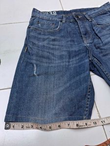 Springfield Men's Blue Denim Shorts