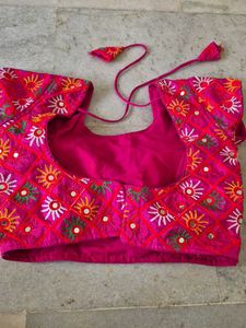 Embroidered Pink Blouse