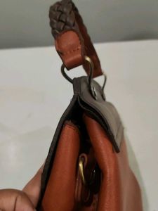 Chic Two-Tone Satchel Bag