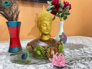 Golden Buddha Head Statue For Decoration