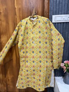 Men's Yellow kurta for dandiya night