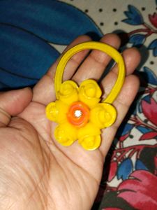Cute Yellow Flower Hair Tie