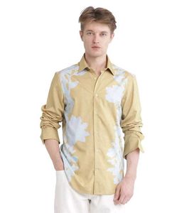 Rare Rabbit Mustard Abstract Print Shirt