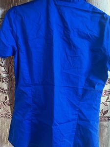 Classic Blue Button-Up Shirt