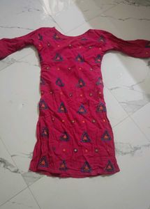 Vibrant Pink Embroidered Kurta