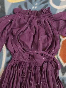 Party Wear Purple Dress