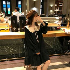 Cute Ruffle Collar Dress