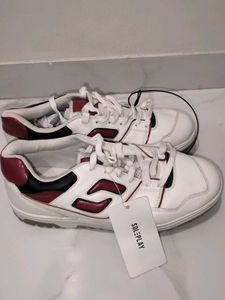 SOLEPLAY Men's White/Red Casual Shoes