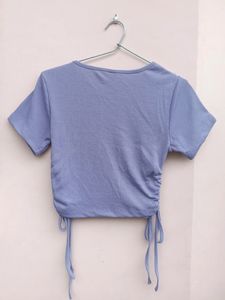 SSS ribbed lilac top