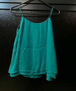 ✨ Stylish Teal Cami and Flare Jeans Set ✨