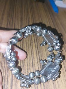 Silver Tone Bracelet with Mirror Detail
