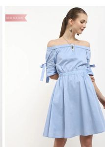 Cotton Off-Shoulder Summer Dress