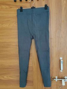 Chic Grey Linen Blend Pants
