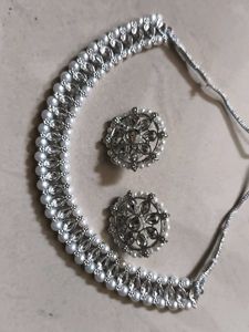 Elegant Pearl & Crystal Jewelry Set