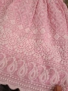 Pink Chikankari Kurta