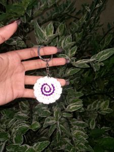 Crochet Fishcake Keychain