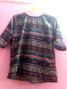 Boho Paisley Jaipuri Print Top💜