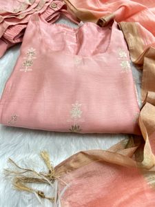 Elegant Pink Kurta Set with Dupatta