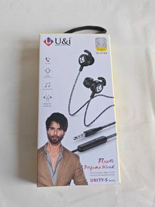 U&i Wired Earphones with Mic flower perfume