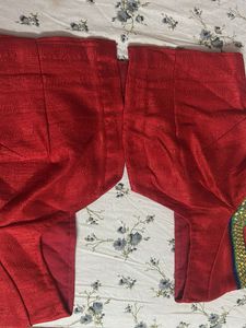 Red Embellished Blouse Fancy