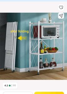 Compact Folding Kitchen Rack