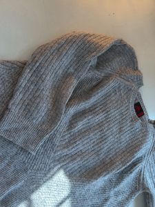 Cozy Grey Knit Sweater
