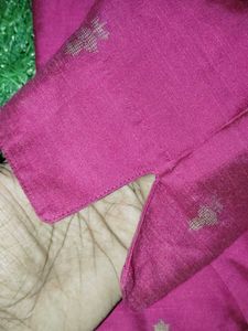 Stylish Pink Kurta with Gold Print