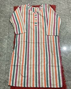 Striped Cotton Kurti