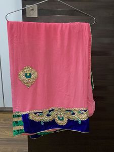 Pink Heavy Saree with Blouse
