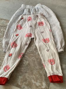3 Baby Girl Pajama Pants Set