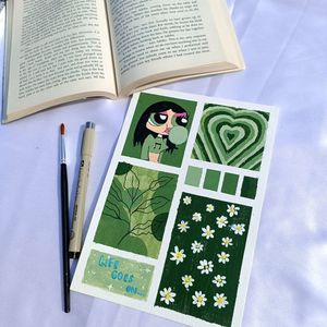 Green Mood board Painting