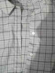 Women's Lavender Checkered  Plaid Pleated Shirt
