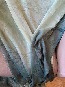 Shaded Shimmering Georgette Saree In Self Print