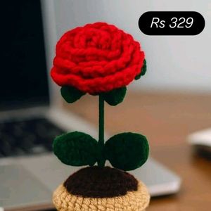 Crochet Rose Decoration