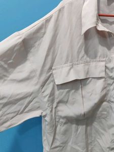 pink Oversized Button-Up Shirt