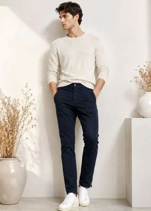 💎 ZARA Man Denim Couture Trousers - Blue