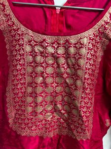 Stunning pink Silk Kurta with pant