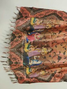 Beautifully Printed Silk Dupatta