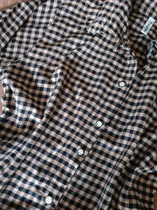 Chic Checked Button-Up Top