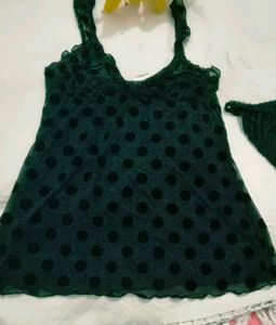 Very Sexy Polka Dot Camisole With Penty