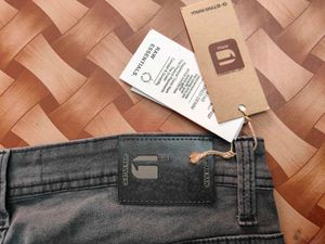 Gstar Biker Demin With Knee Patch