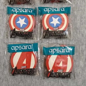 Apsara Erasers - Marvel &amp; Disney Pack Of 10