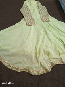 BIBA Brand Unused Light Green Anarkali Kurti