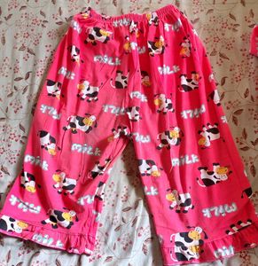 Cute Cow Print Pajama Set
